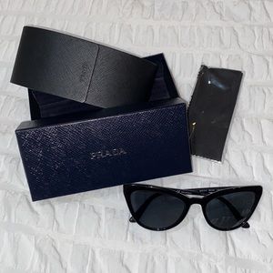 Prada black cat eye sunglasses NWT!